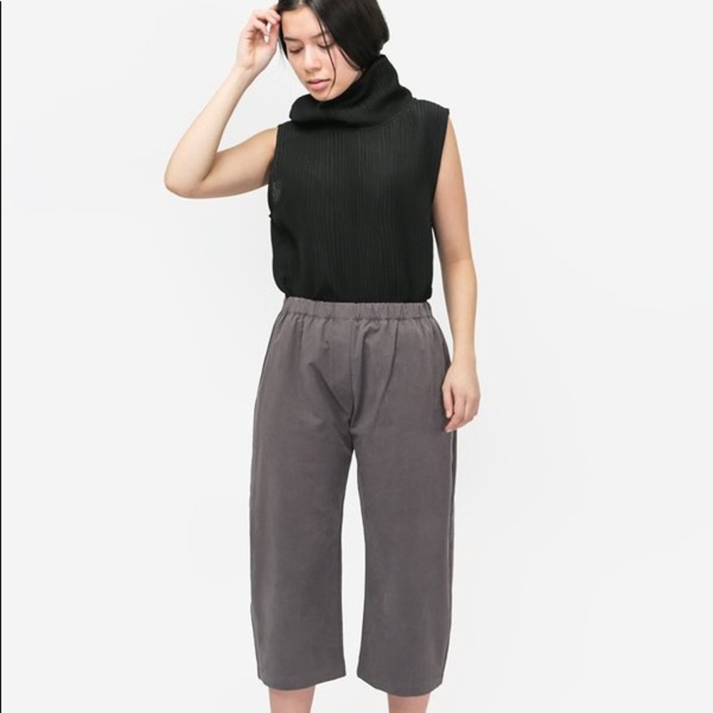 Priory Bow Pant - Stone Grey